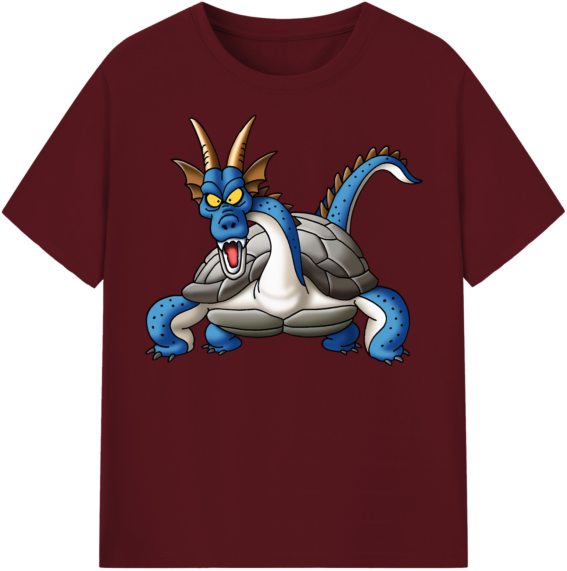（画像用） ドラゴンクエスト Doragon Kuesuto Dragon Quest 綿100％半袖Tシャツ（フロントプリント）